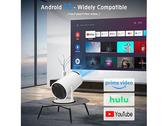 DreamFair Mini Projector, Support 4K 1080P