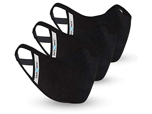 Case-Mate Cloth Face Mask Adult L/XL, 3 Count 