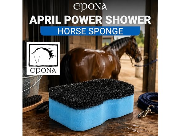 Epona April Power Shower Horse Sponge Blue