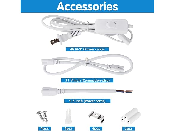 AQIQUUT Led Shop Light 2Pack