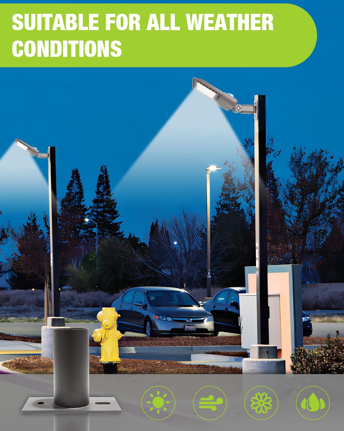 2 Pack Outdoor Light Adapter Bracket - Gallery 8