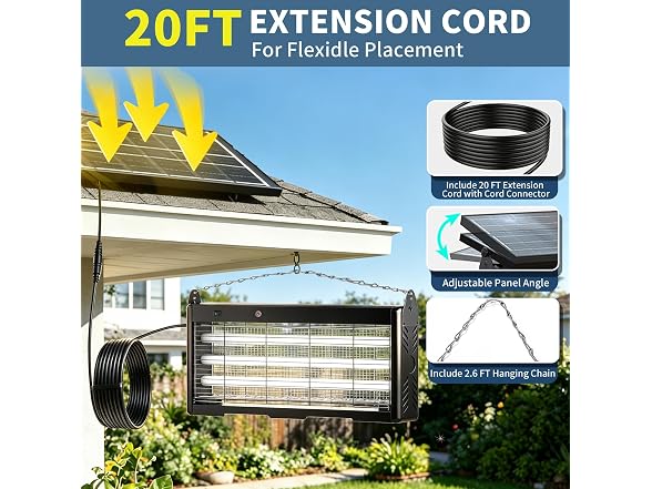 Murutoi 18W Solar Bug Zapper Outdoor
