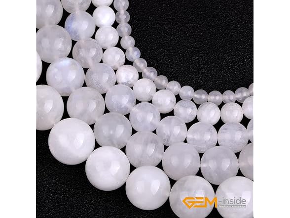 GEM-Inside Genuine 12mm Natural Blue Rainbow Moonstone