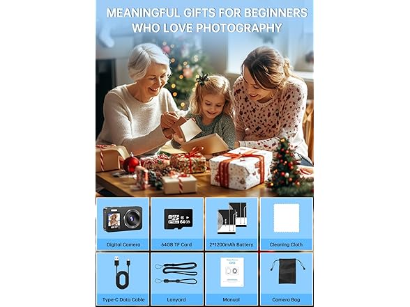 WABL 4K 64MP UHD Dual Screens Camera