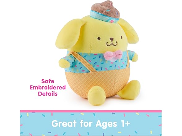 GUND Sanrio Pompompurin Ice Cream 6-Inch Plush