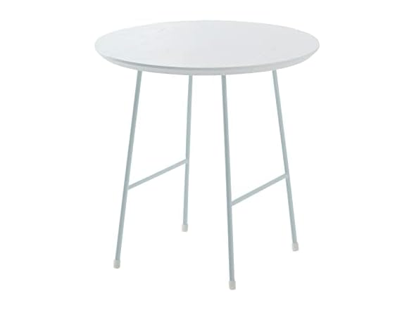 LeisureMod Rossmore Round Steel Side Table