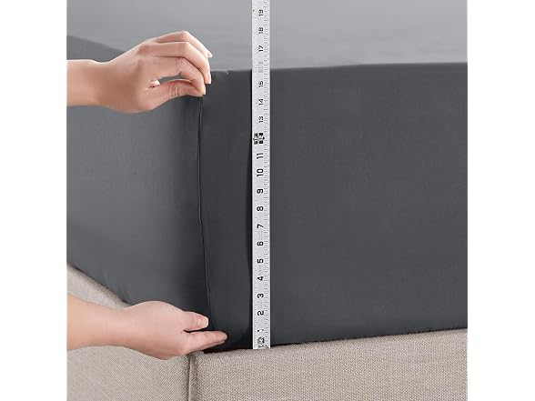 Empyrean 2-Pack King Fitted Sheets Charcoal
