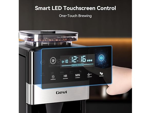 Gevi 10-Cup Grind & Brew Coffee Maker