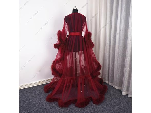 Old Hollywood Feather Robe Sexy Boudoir