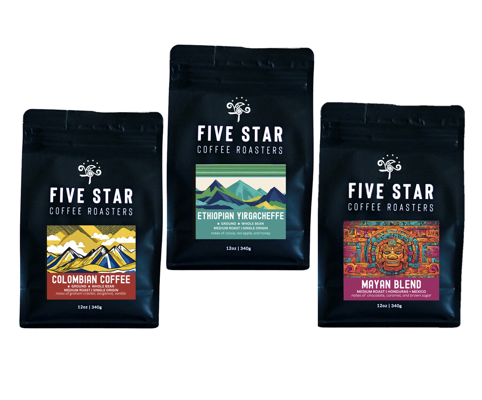 (3-Pack) Five Star Coffee Whole Bean Explorer - Gallery 5