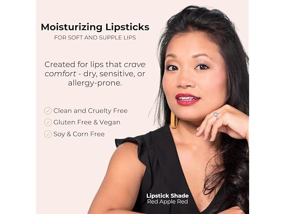 Red Apple Full Body Lipstick for Women Vegan