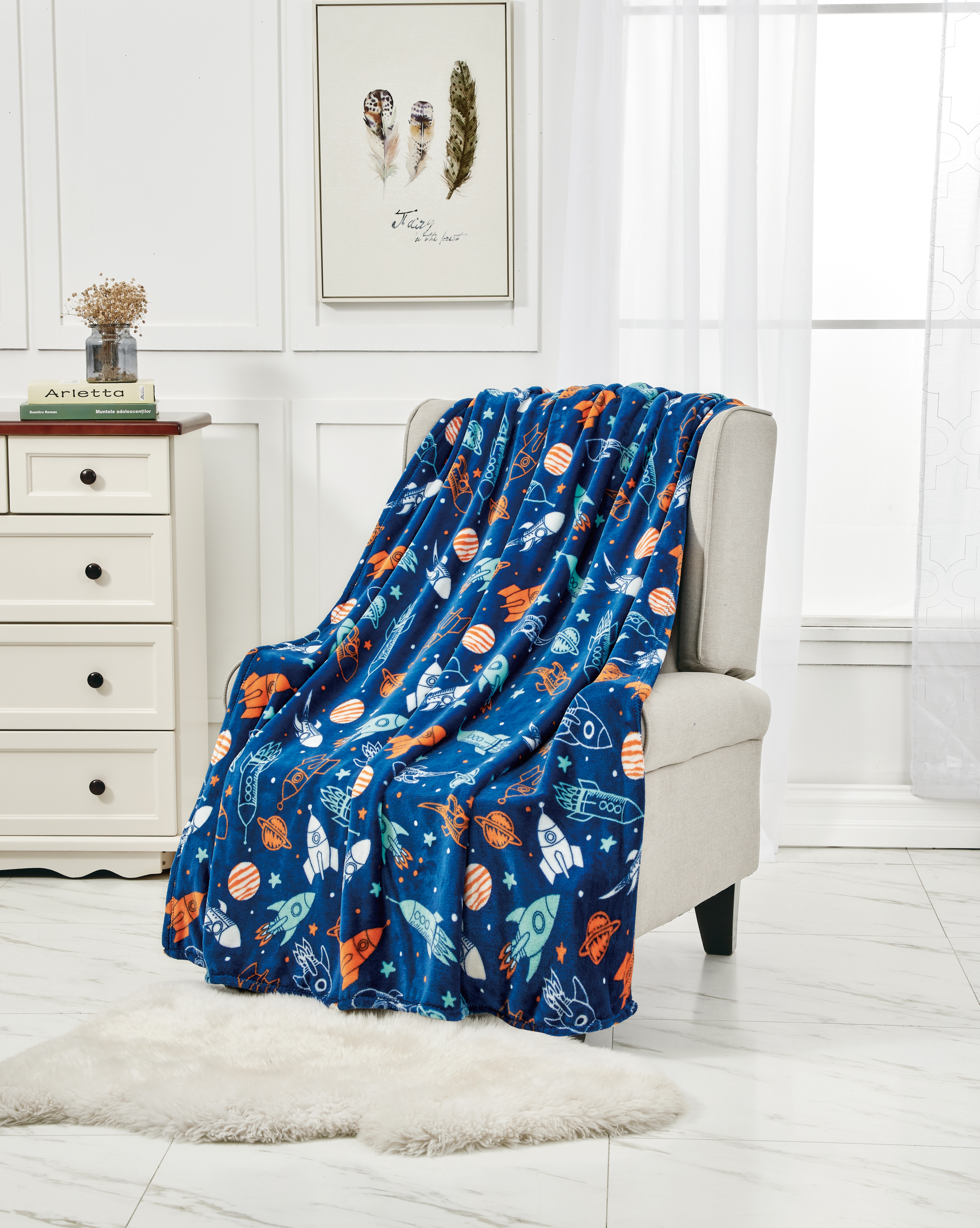 Noble House 2Pk Micro Fleece Throws - Gallery 49