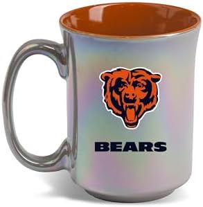 The Memory Company Officially Licensed NFL 15oz Iridescent Ceramic Mug - Premium Coffee Cup with Team Logo, Perfect Fan Gift, Durable Drinkware for Hot & Cold Beverages