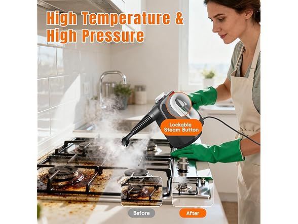 Mdeinu Pressurized Handheld Steam Cleaner