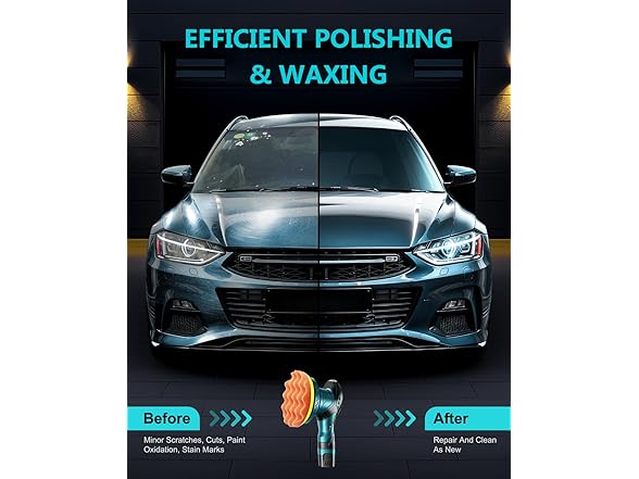 Cordless Car Buffer Polisher Kit