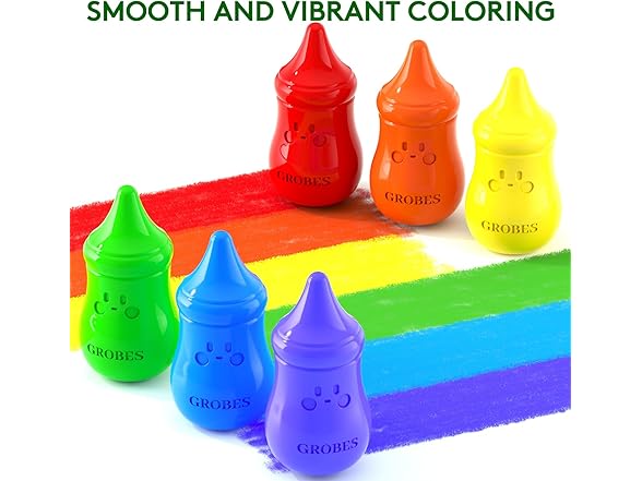 16 Colors Jumbo Baby bottle Crayons