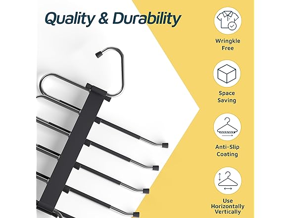 Lifemaster Space Saving Pants Hangers 1 Pack