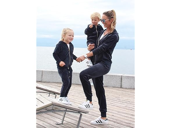 2 Piece for Girls Velour Tracksuit