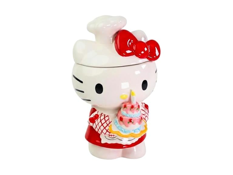 Blue Sky Clayworks Hello Kitty Birthday Bakery Cookie Jar