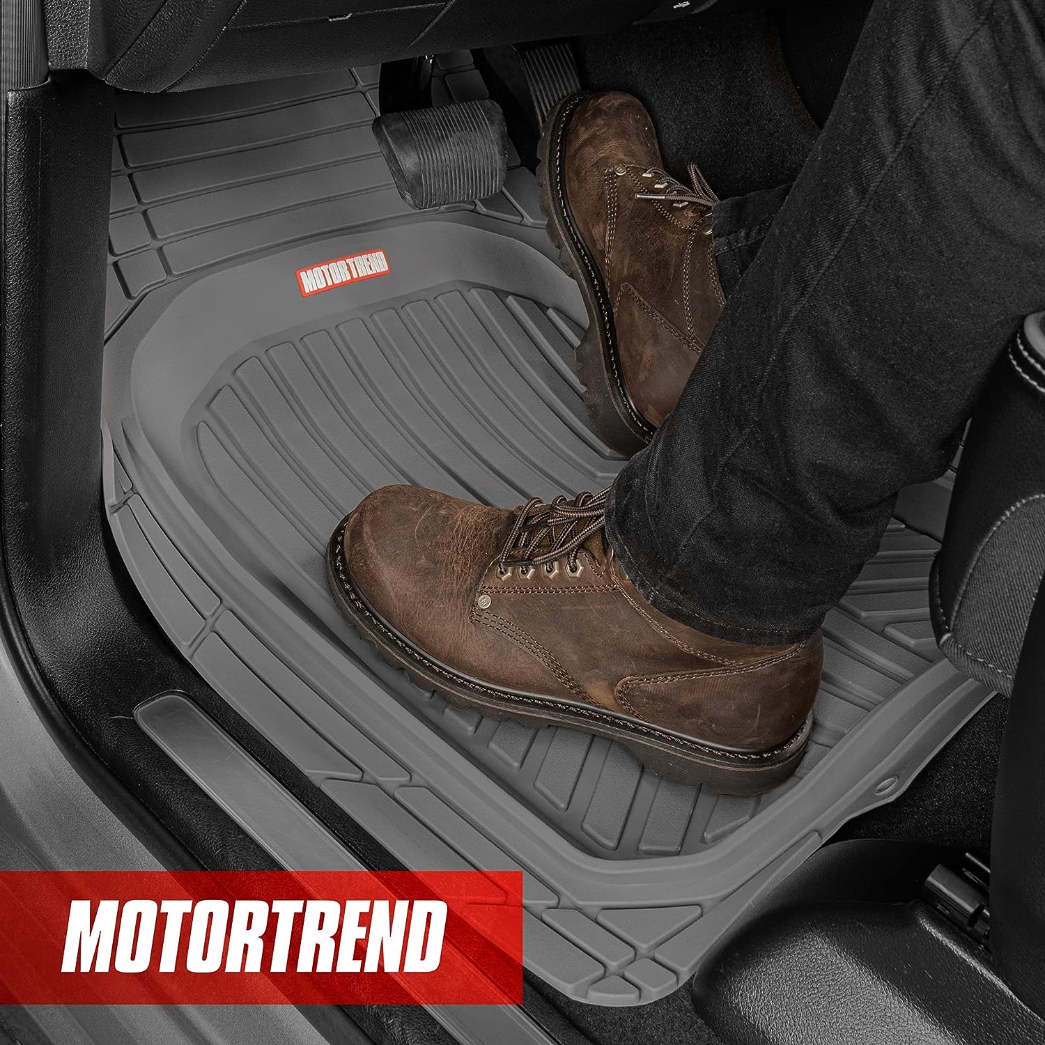 Motor Trend FlexToughXL Floor Mats Gray - Gallery 9