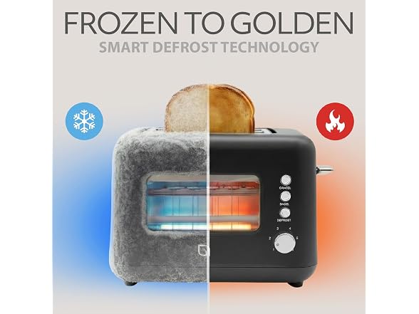 WILLOW Eco Series 2 Slice Toaster with Clear-View Window
