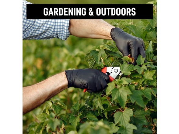 Multi-Pack Black Nitrile Gloves