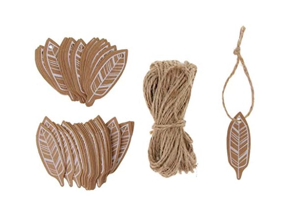 100pcs Kraft Paper Tags Craft Tree Hanging