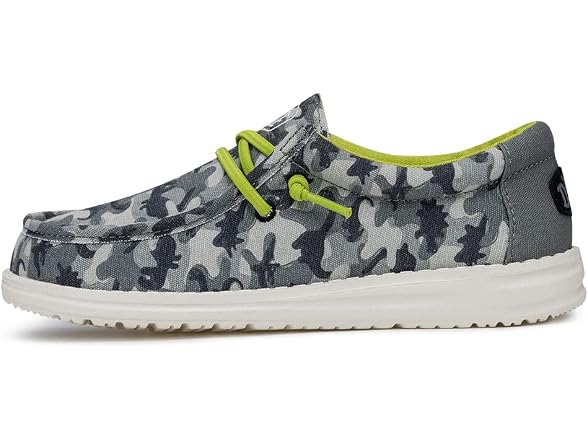 Hey Dude Wally Youth Camodino Kids Shoes