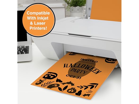 Crafted by PrintWorks Halloween Paper 8.5" x 11" - 100 Sheets