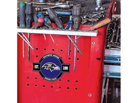 Baltimore Ravens Badge Magnet