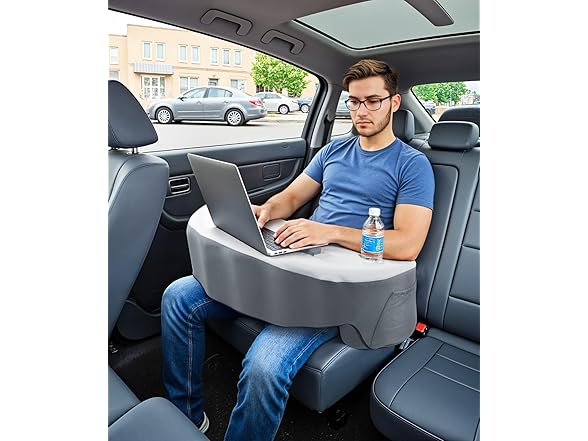 Ergonomic Lap Desk Pillow with Cooling Memory Foam