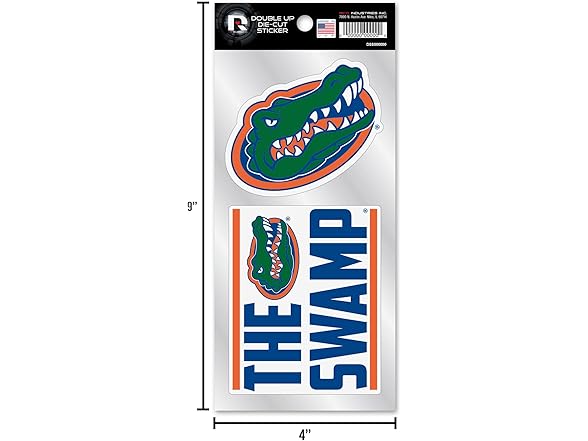 Grizzlies Double Up Sticker 4x9