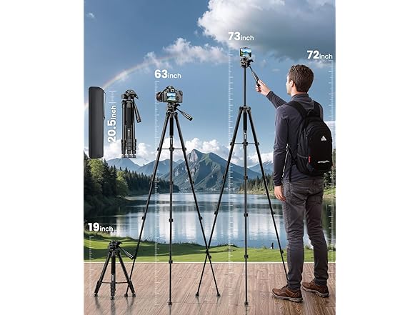 Aluminum Camera Tripod Stand | 73in