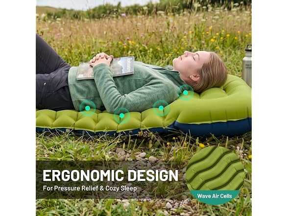 Overmont Inflatable Camping Sleeping Pad