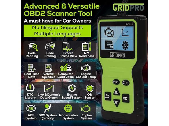GP110 OBD2 car Scanner Code Reader