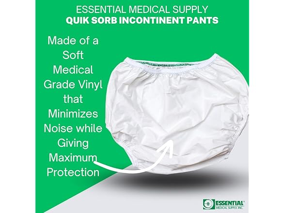Essential Medical Reusable Vinyl Incontinent Pants 