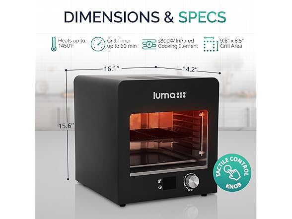 Luma® by Newair Electric Grill for Steaks 