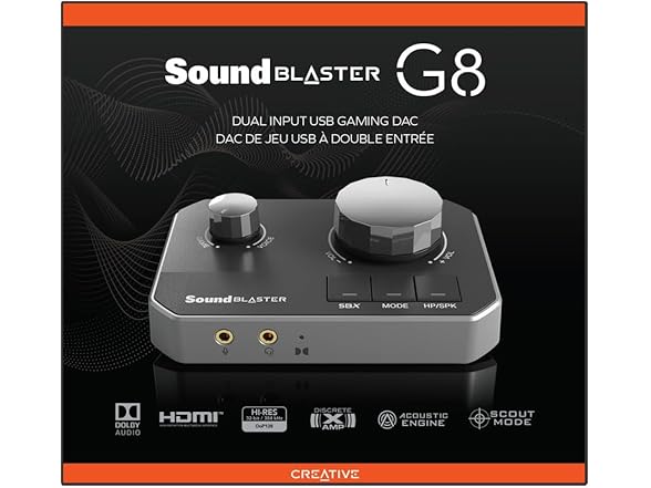 Sound Blaster G8 -Hi-Res Gaming USB DAC