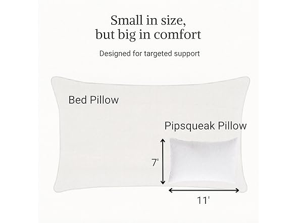 2 Pack Mini Travel Pillows 11" x 7"