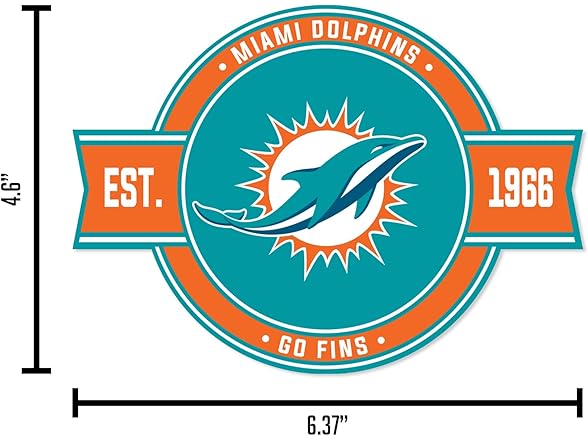 Miami Dolphins Badge Magnet