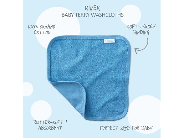 Butterblu River 10-Pack Baby Terry Washcloths