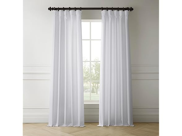 HPD Italian Faux Linen Curtain Panel 108"