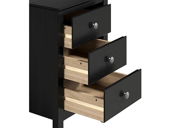 Jela 3-Drawer End Table/Nightstand