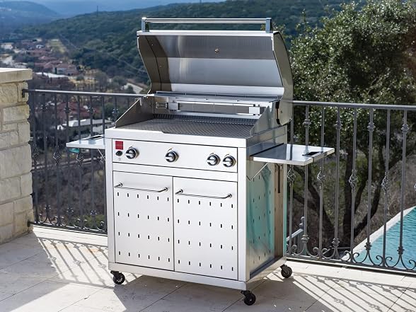 Fuego F36S-Pro-NG w/Lights & Rear Burner Free Standing Gas Grill