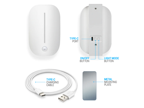 Aduro Rechargable Wall Sconce Light