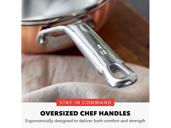 GreenPan x Bobby Flay 2QT Copper Clad Chef’s Pan with Lid