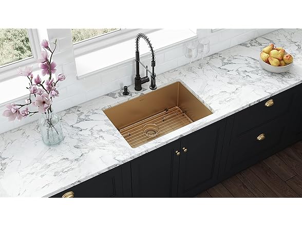  Ruvati 27-inch Undermount Satin Brass Ma