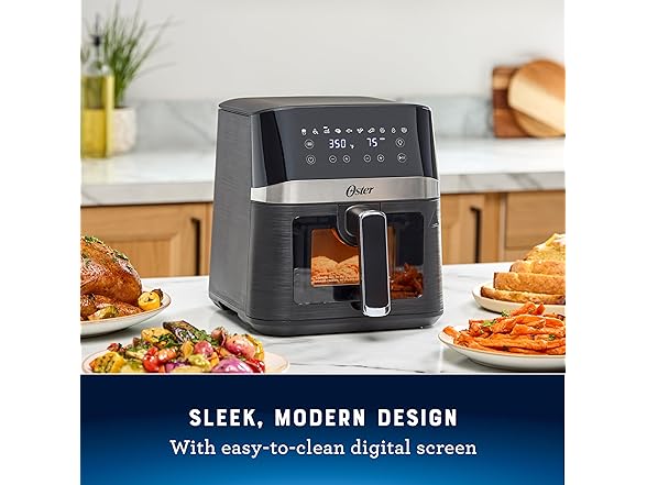 Oster Compact Air Fryer, 4-Quart Digital 
