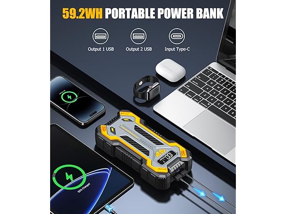 VACASSO Car Jump Starter, 5000A