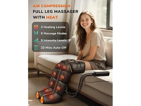 Leg Massager with Heat and Compression